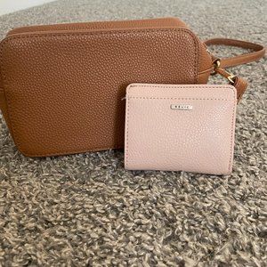Camel color Crossbody + wallet